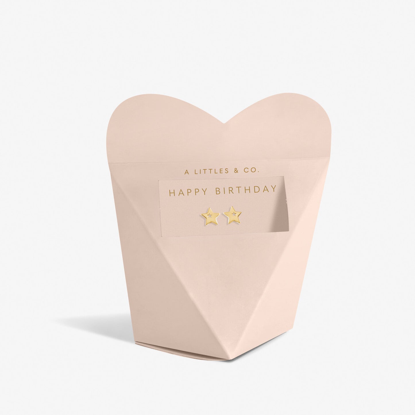 From the Heart Gift Box "Happy Birthday" Gold Plated Earrings