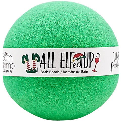 "All Elfed Up" White Tea & Peach Sangria 200g Bath Bomb - In Pursuit Mobile Boutique || Apparel, Accessories & Gifts Saint John, New Brunswick