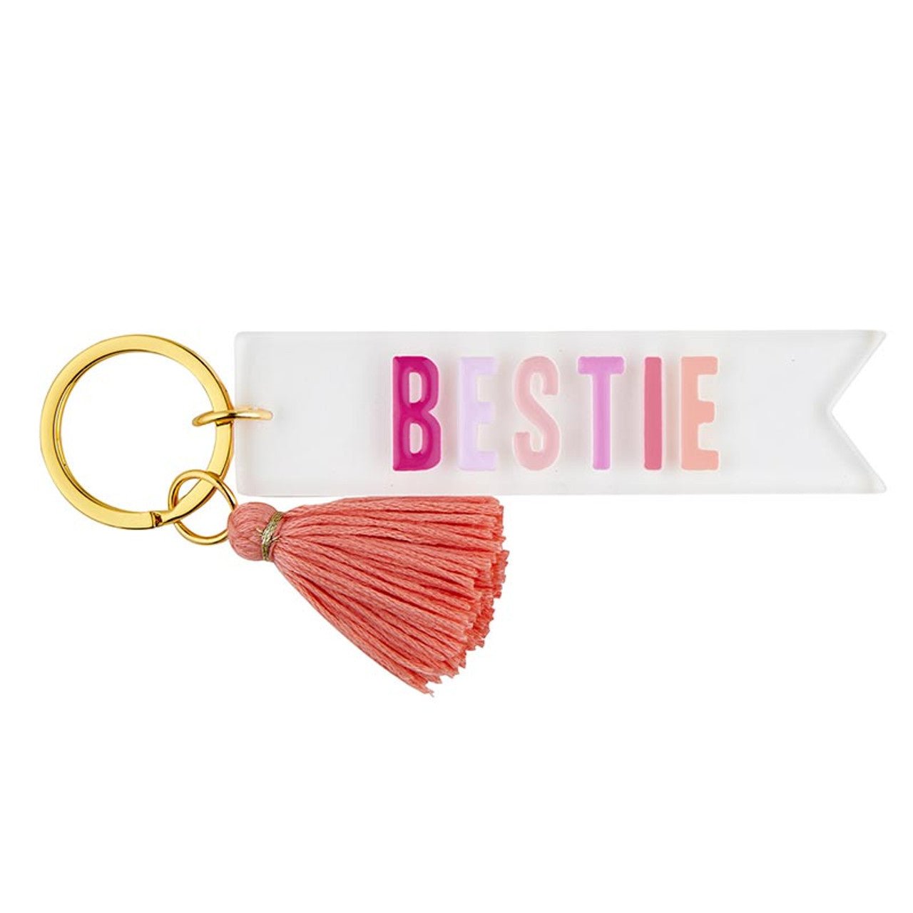 "Bestie" Acrylic Key Tag - In Pursuit Mobile Boutique || Apparel, Accessories & Gifts Saint John, New Brunswick