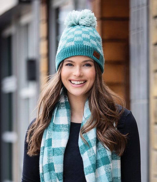 Sweater Weather Pom Hat (Teal)