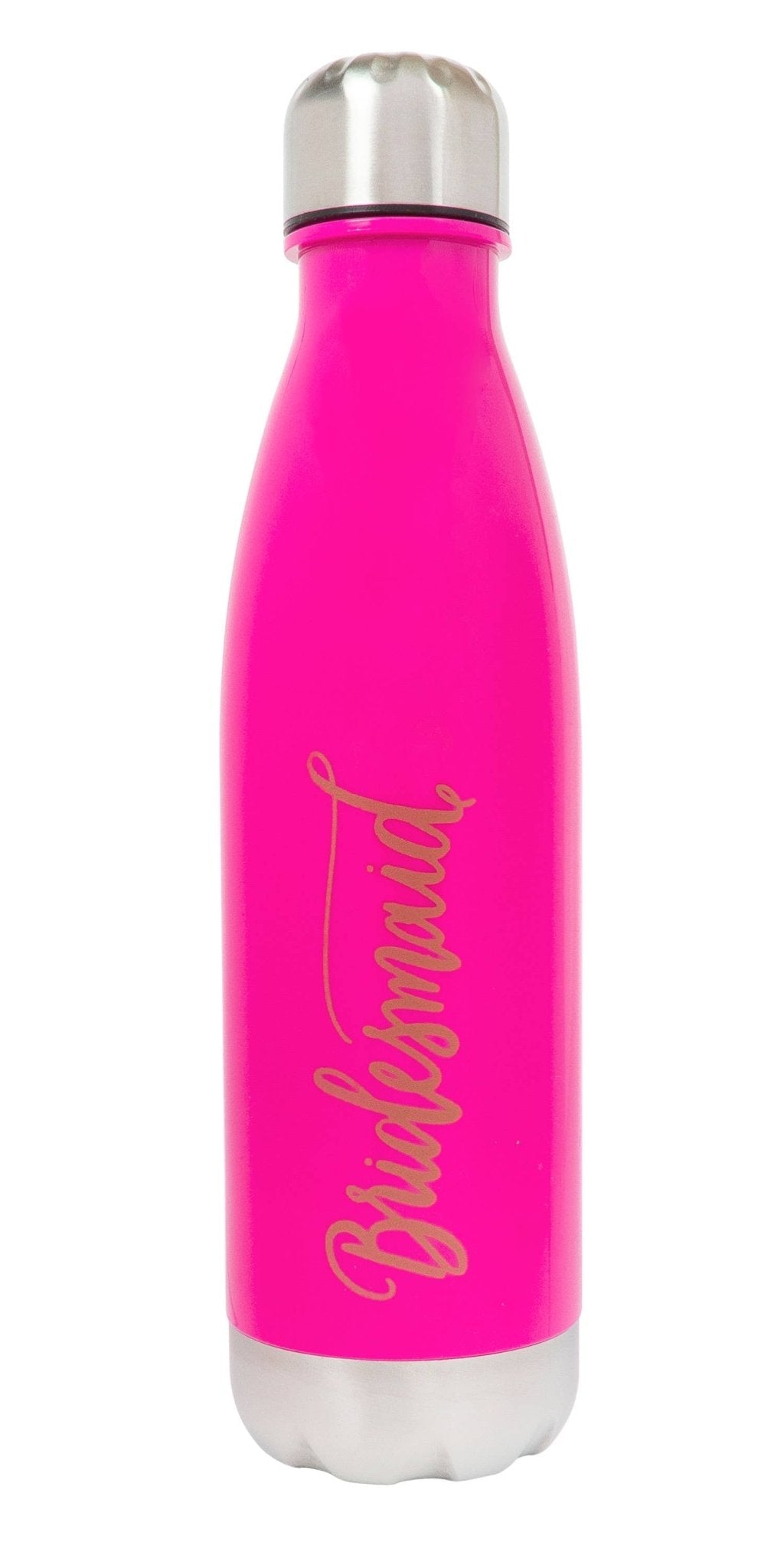 "Bridesmaid" 17oz Water Bottle (Hot Pink) - In Pursuit Mobile Boutique || Apparel, Accessories & Gifts Saint John, New Brunswick