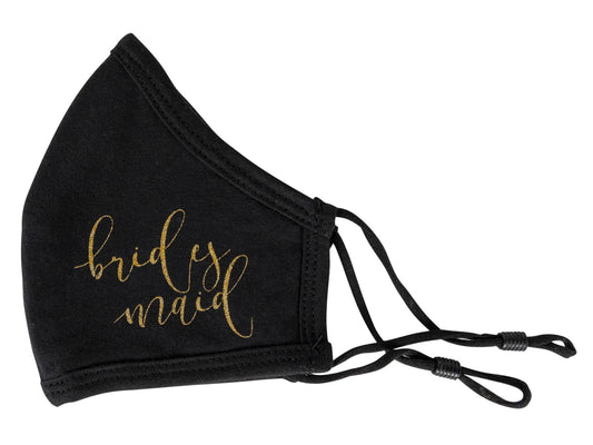 "Bridesmaid" Face Mask (Black) - In Pursuit Mobile Boutique || Apparel, Accessories & Gifts Saint John, New Brunswick