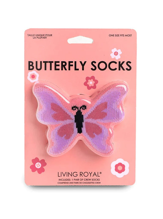 "Butterfly" 3D Crew Socks - In Pursuit Mobile Boutique || Apparel, Accessories & Gifts Saint John, New Brunswick