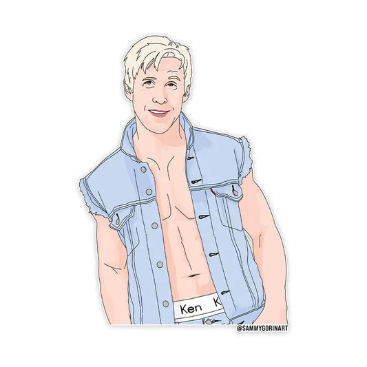 "Kenergy" Barbie Movie Ken, Ryan Gosling Vinyl Sticker