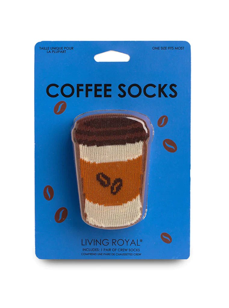 "Coffee" 3D Crew Socks - In Pursuit Mobile Boutique || Apparel, Accessories & Gifts Saint John, New Brunswick