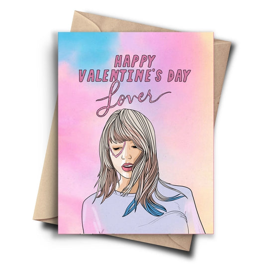 "Happy Valentine's Day Lover" Taylor Swift Valentine Card