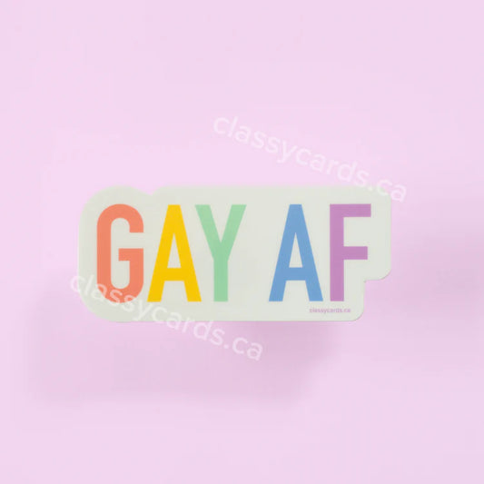 "Gay AF" Vinyl Sticker