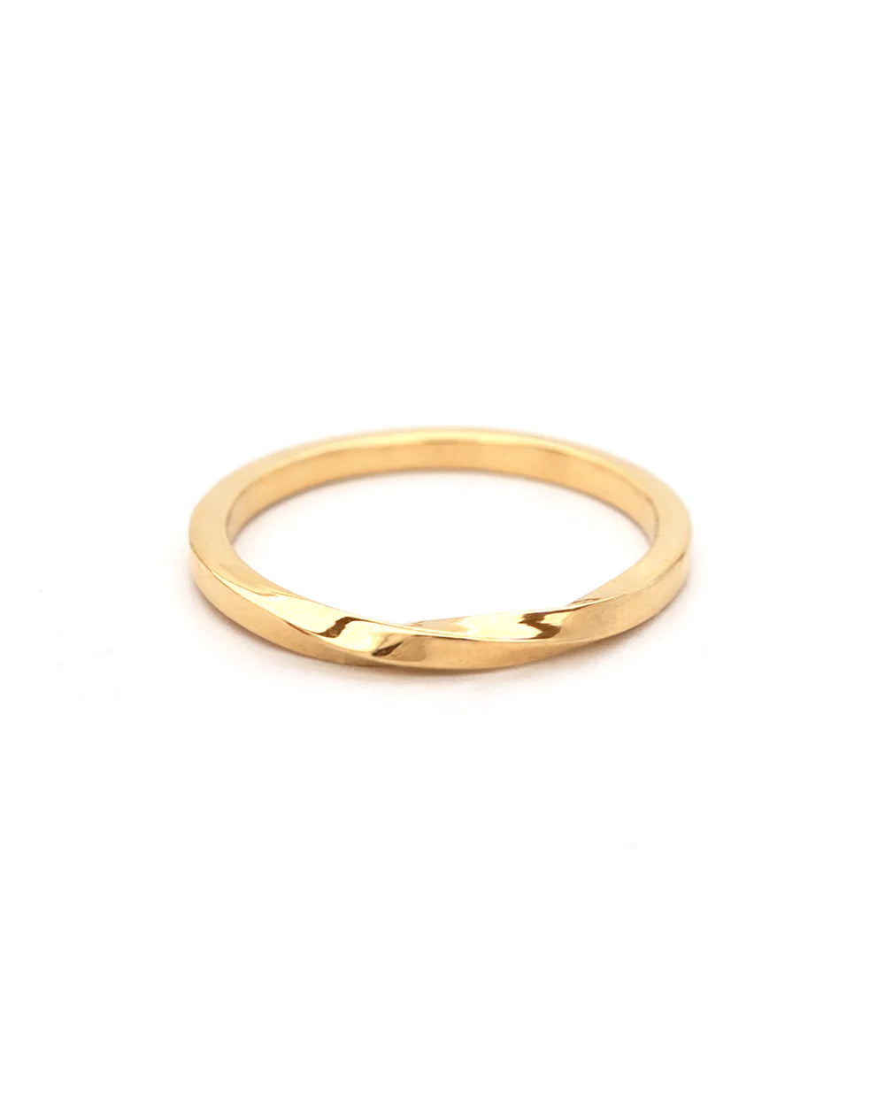 HELIX | GOLD VERMEIL TWISTED SQUARE RING