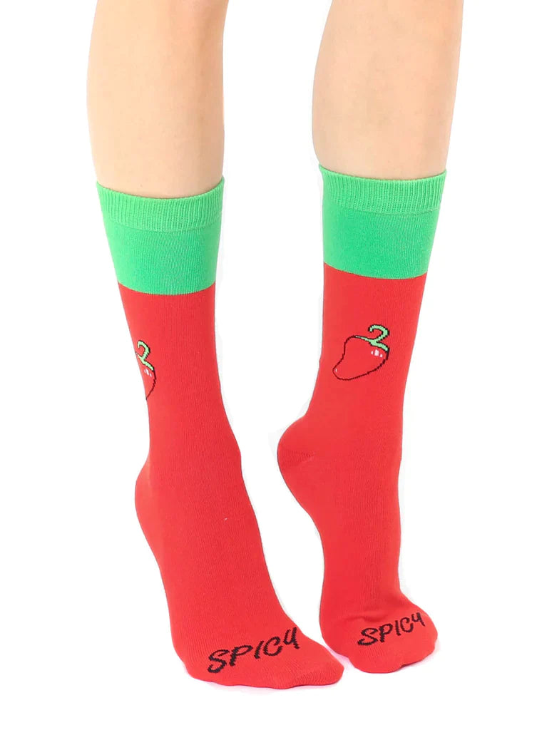 "Hot Sauce" 3D Crew Socks