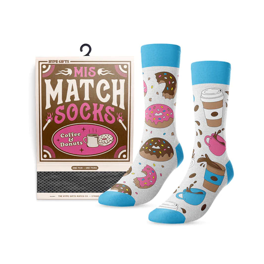 Unisex Mismatched Socks (Coffee & Donuts)