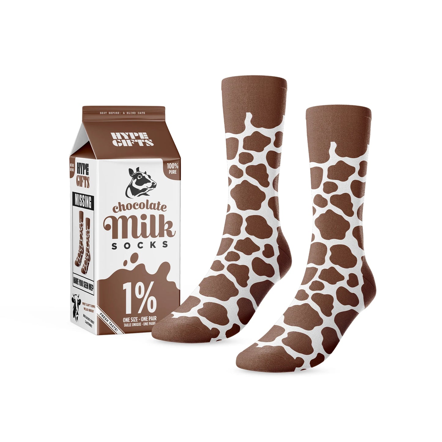 Unisex Creamy Chocolate Milk Socks