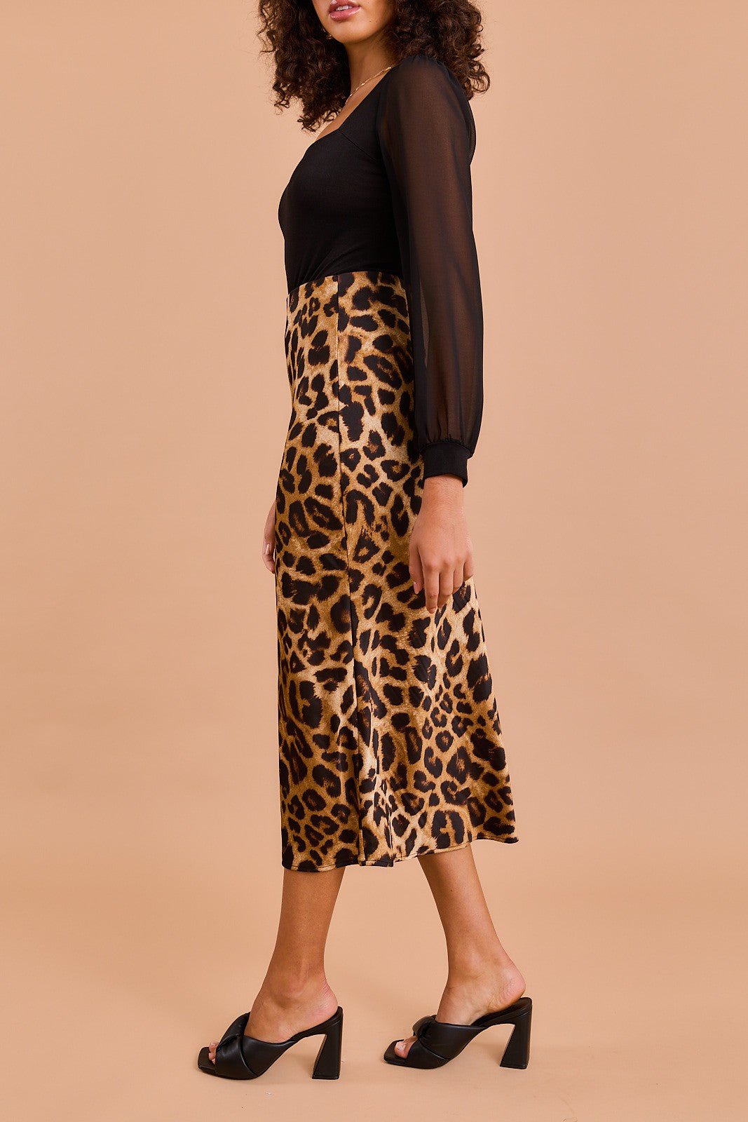 Leopard Print Midi Skirt - In Pursuit Mobile Boutique || Apparel, Accessories & Gifts Saint John, New Brunswick