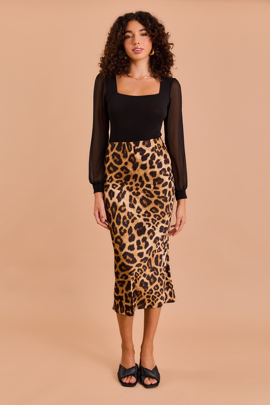 Leopard Print Midi Skirt - In Pursuit Mobile Boutique || Apparel, Accessories & Gifts Saint John, New Brunswick