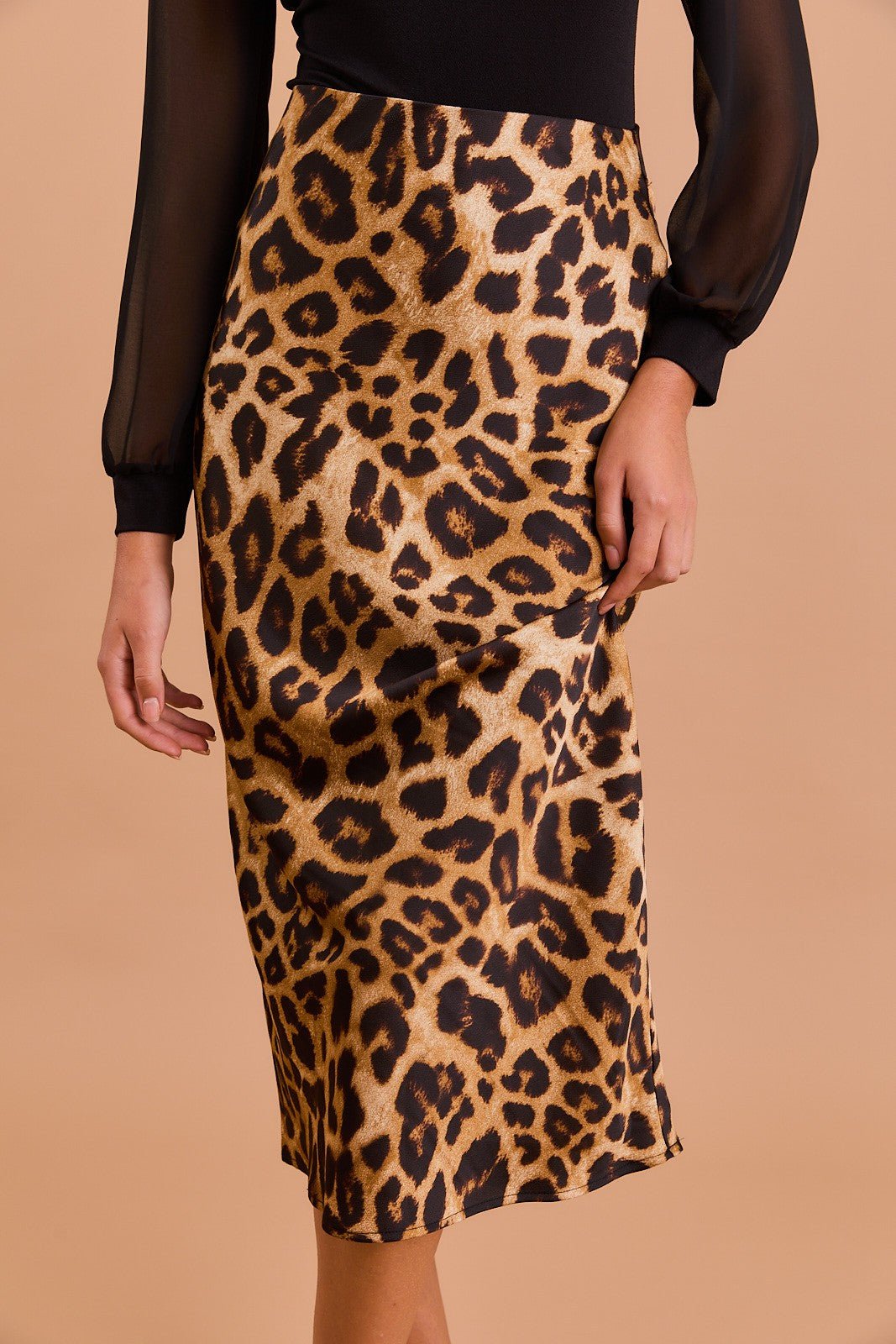 Leopard Print Midi Skirt - In Pursuit Mobile Boutique || Apparel, Accessories & Gifts Saint John, New Brunswick