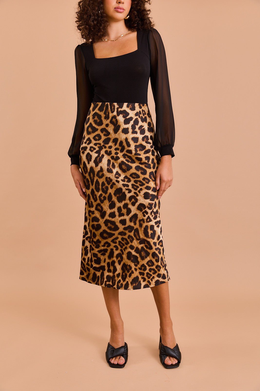 Leopard Print Midi Skirt - In Pursuit Mobile Boutique || Apparel, Accessories & Gifts Saint John, New Brunswick