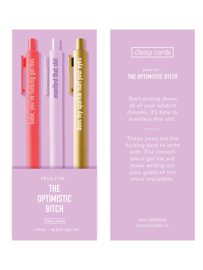 Optimistic Bitch Pen Set