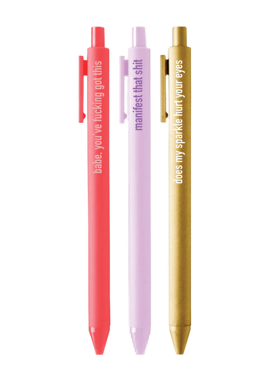 Optimistic Bitch Pen Set