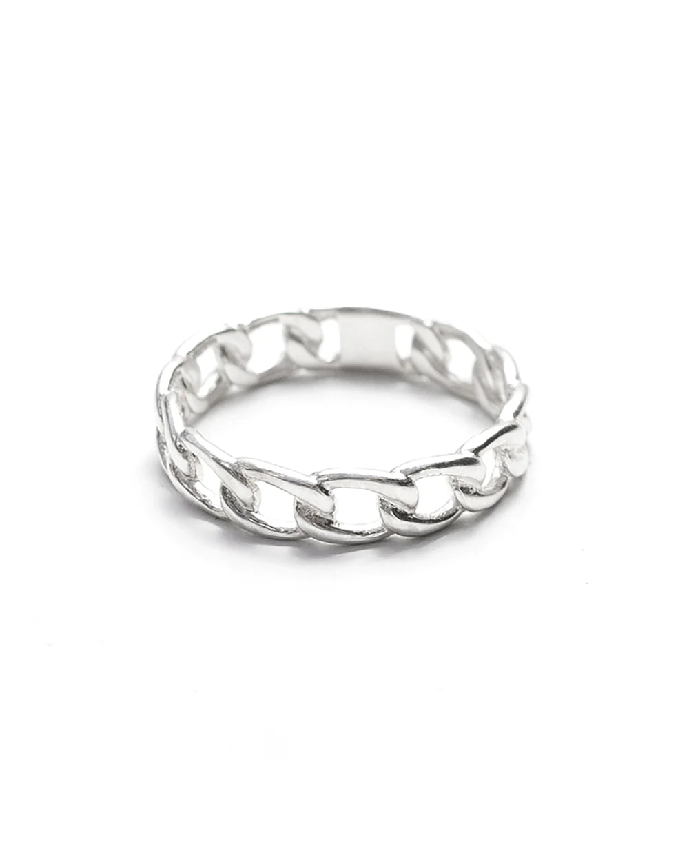 SHANE | STERLING SILVER LINK CHAIN RING