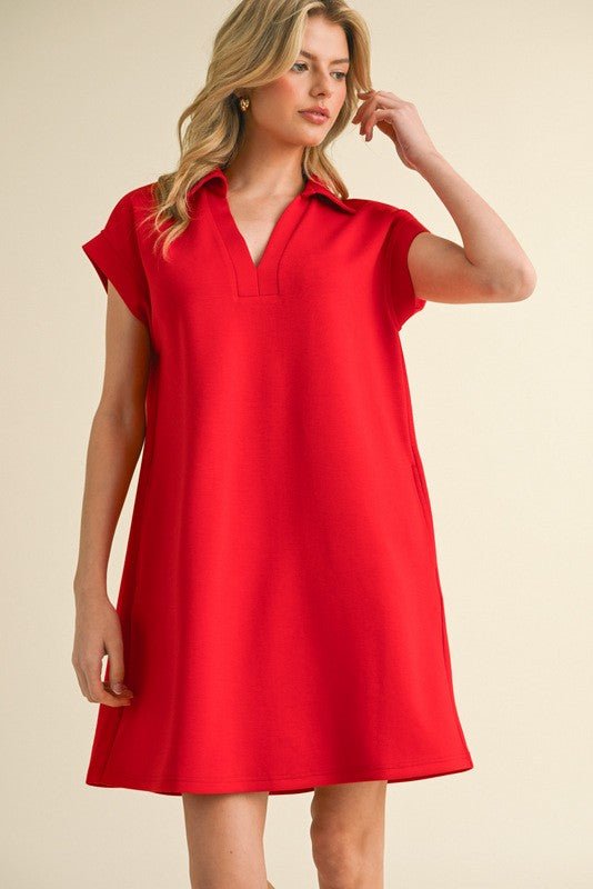 Short Sleeve Collared Pocket Dress - In Pursuit Mobile Boutique || Apparel, Accessories & Gifts Saint John, New Brunswick