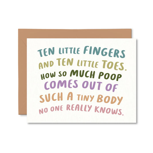 "So Much Poop" New Baby Card