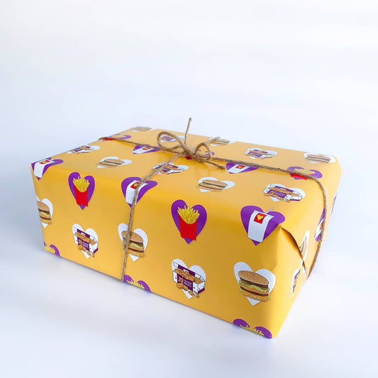 "Nuggets & Fries" Single Sheet Gift Wrap