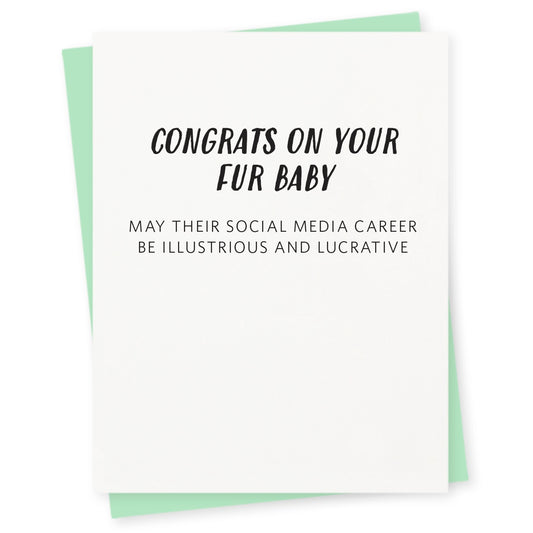 "Congrats on Your Fur Baby!" New Pet Card