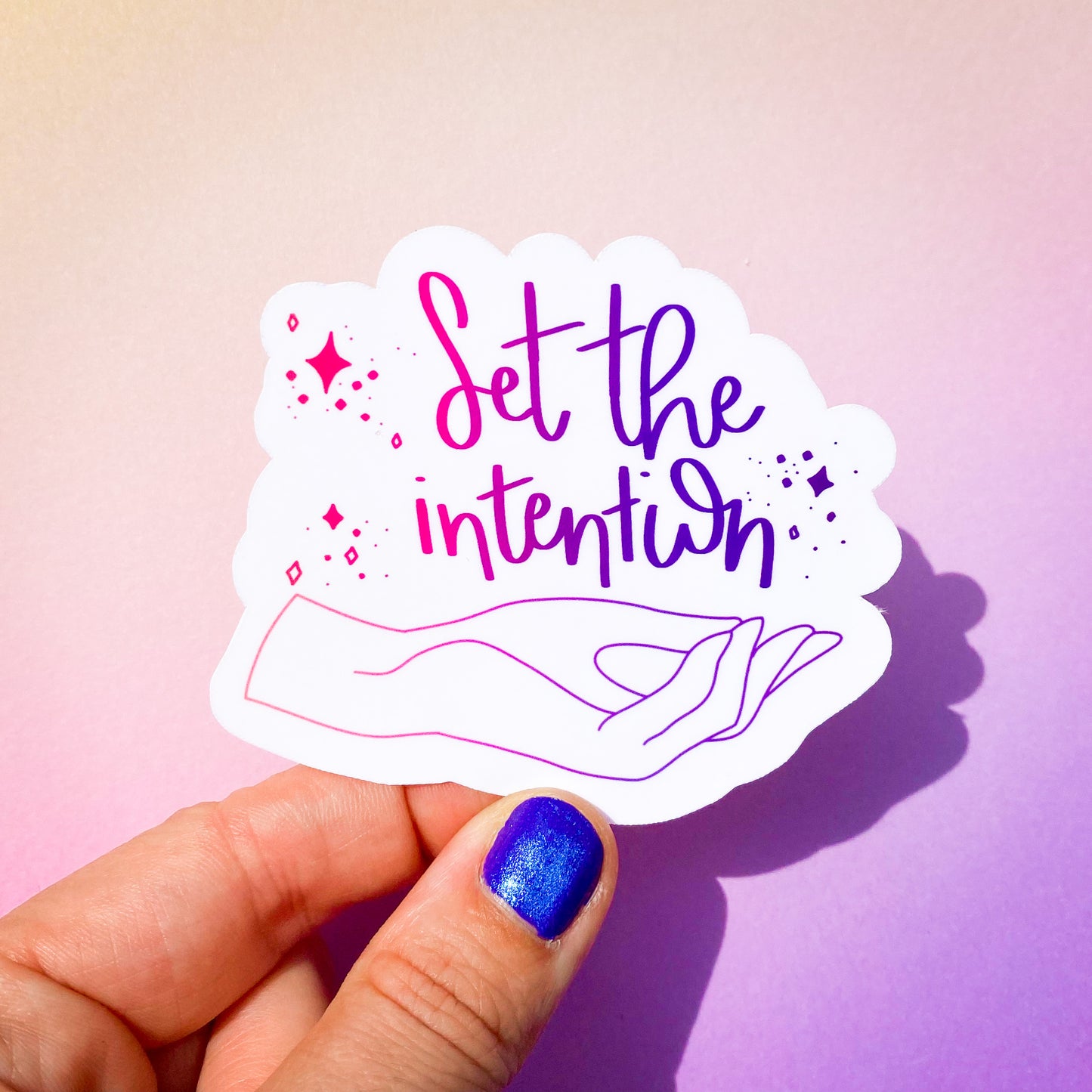 "Set the Intention" Sticker