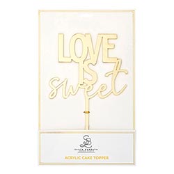 "Love is Sweet" Acrylic Cake Topper