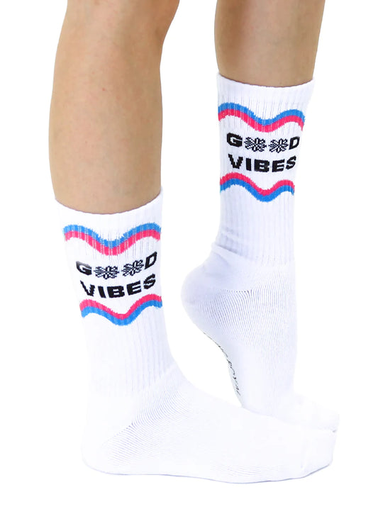 "Good Vibes" Unisex Classic Crew Socks