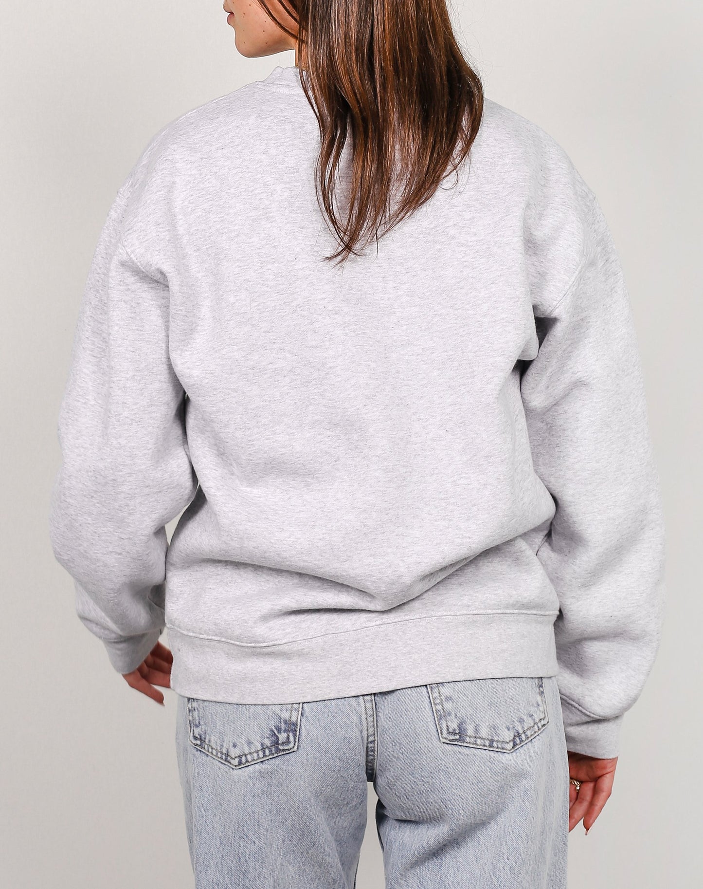 Brunette The Label || "Redhead" || Classic Crew Sweatshirt (Pebble Grey)