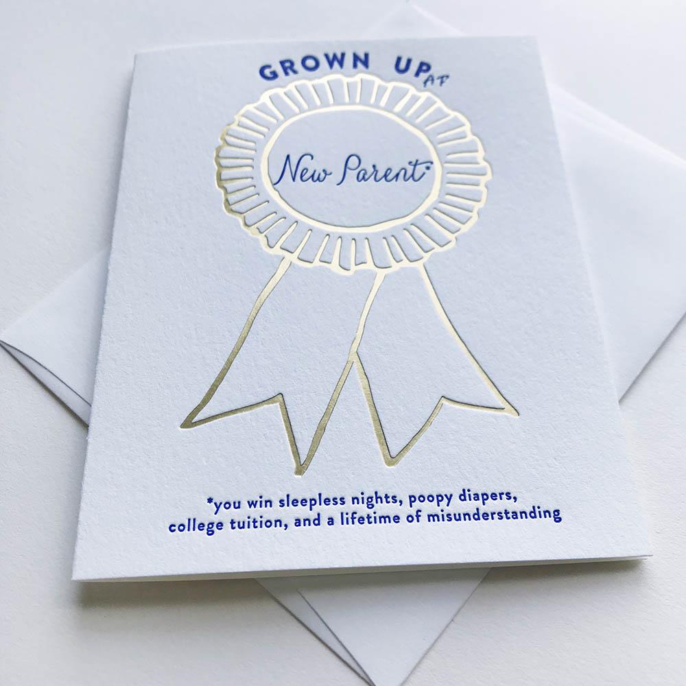 Grown Up AF - New Parent Card