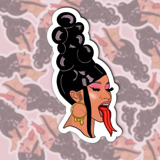 Cardi B Sticker