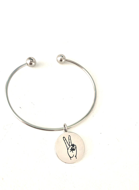 GHG - Peace Sign Bangle